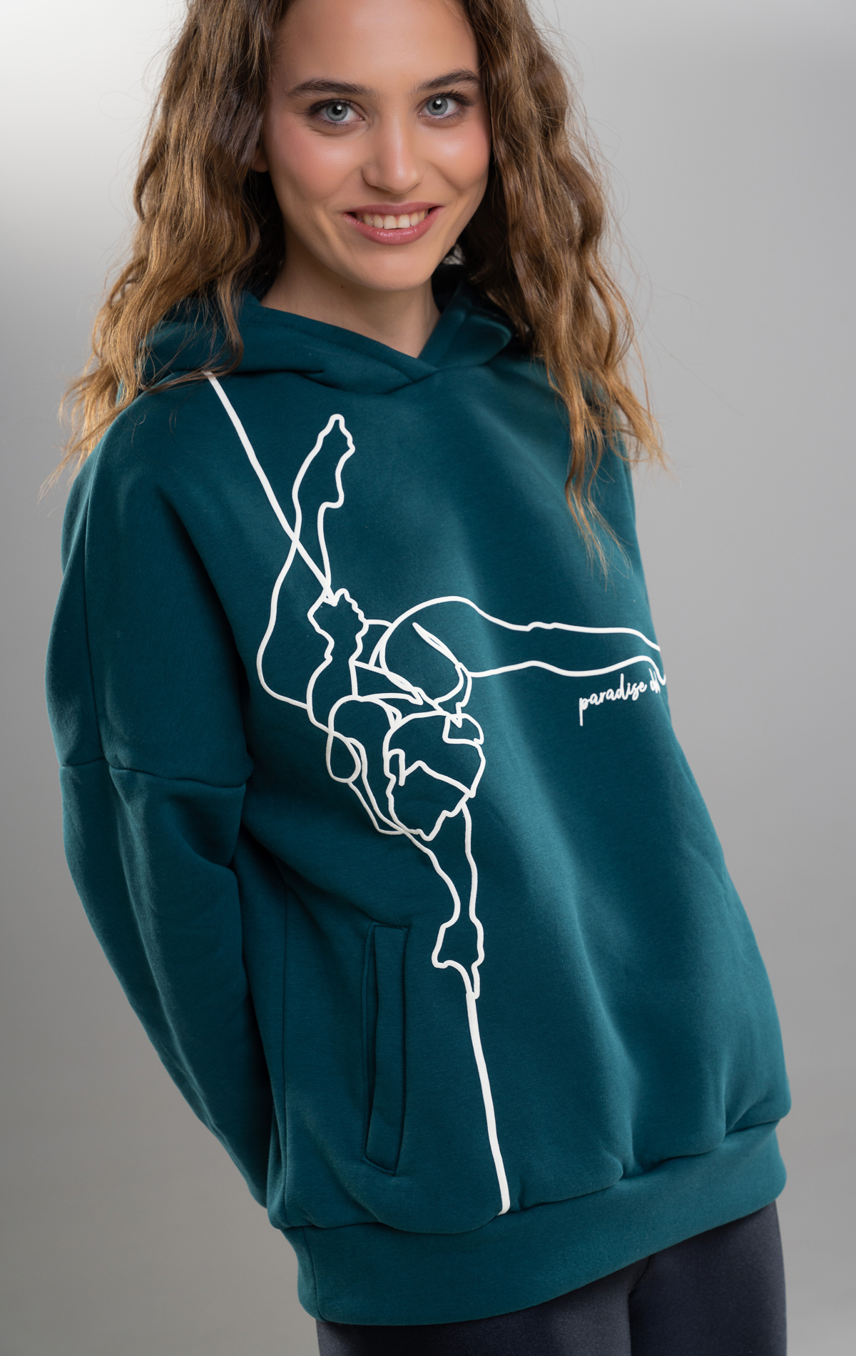 iakovos-05329 SUPREME POLEDANCER HOODIE PETROL - Image 1